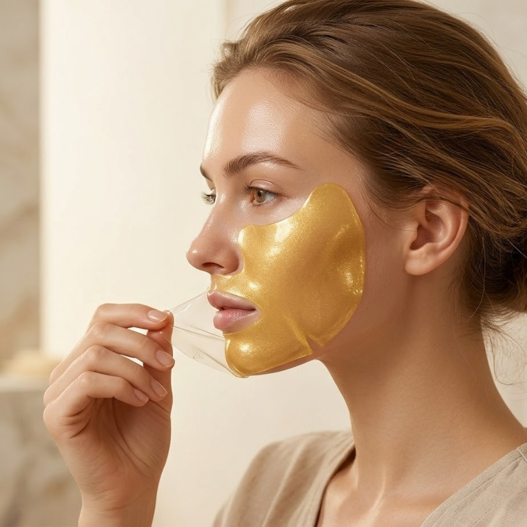 Auvorra Gold Hydrogel Mask — 4-Pack (Brightening & Firming)