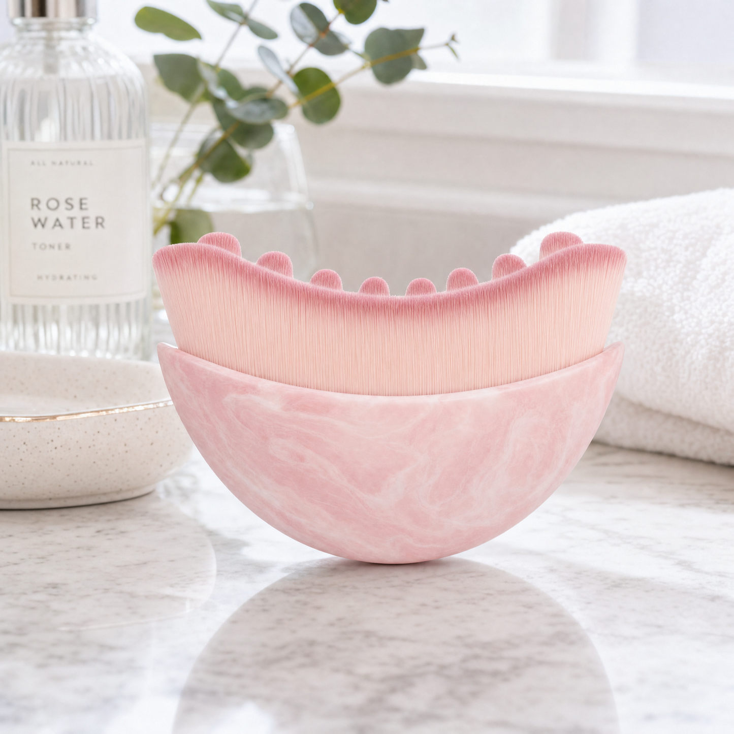 Auvorra SculptBrush — Rose Quartz Edition