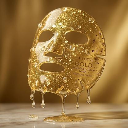 Auvorra Gold Hydrogel Mask — 4-Pack (Brightening & Firming)