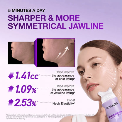 Sharper more symmetrical jawline